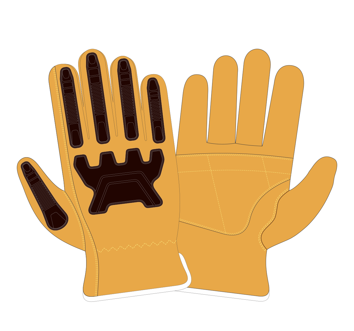Impact & Liquid Resistant Gloves - LR-266